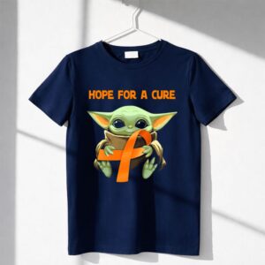 Hope For A Cure Baby Yoda Orange Awareness Shirt