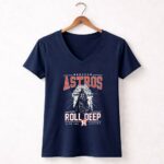 Houston Astros Darth Vader and Stormtroopers Roll Deep With The Empire 9 Womens V Neck.jpg