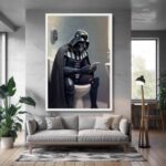 Humorous Darth Vader Bathroom Break Poster Canvas 2.jpg