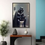 Humorous Darth Vader Bathroom Break Poster Canvas 3.jpg