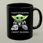 I Want Fuit Gummy Raiders Baby Yoda Football 1 mug.jpg