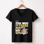 If Star Wars Or The Tigers Are On The TV You Are Not Allowed To Talk To Me Yoda 5 Womens V Neck.jpg