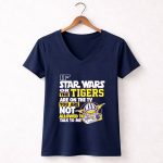 If Star Wars Or The Tigers Are On The TV You Are Not Allowed To Talk To Me Yoda 9 Womens V Neck.jpg