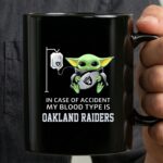 In Case Of Accident My Blood Type Is Oakland Raiders Baby Yoda Grogu 3 mug.jpg