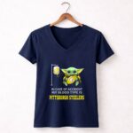 In-Case-Of-Accident-My-Blood-Type-Is-Pittsburgh-Steelers-Baby-Yoda-Football-9-Womens-V-Neck
