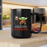 In Case of Accident My Blood Type Is San Francisco 49ers Baby Yoda 2 mug.jpg