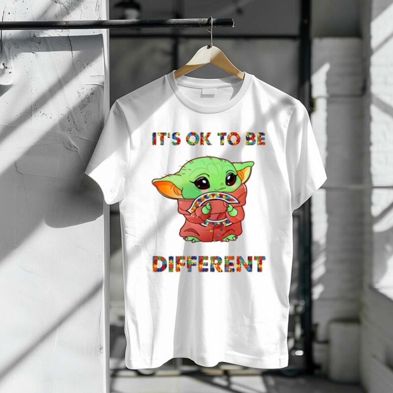 Its Ok To Be Different Chicago Bears Baby Yoda 1 T Shirt