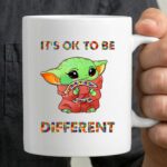 Its Ok To Be Different Chicago Bears Baby Yoda 3 mug.jpg