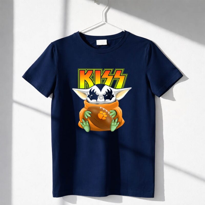 KISS Baby Yoda Gene Simmons Clemson Tigers Football 1 T Shirt