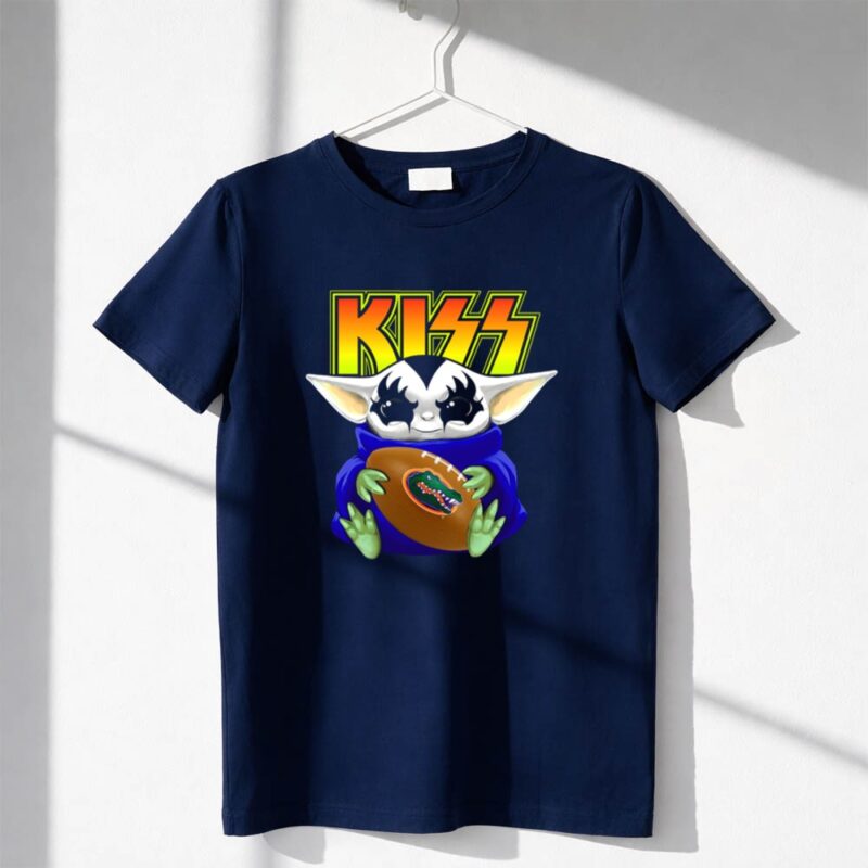 KISS Baby Yoda Holding Florida Gators Football 1 T Shirt