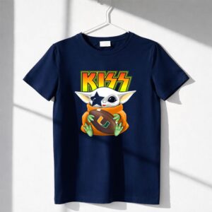 Kiss Baby Yoda Miami Hurricanes Football Star Paul Stanley Face Paint Shirt