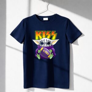 Kiss Baby Yoda Tommy Thayer Lsu Tigers Football Shirt