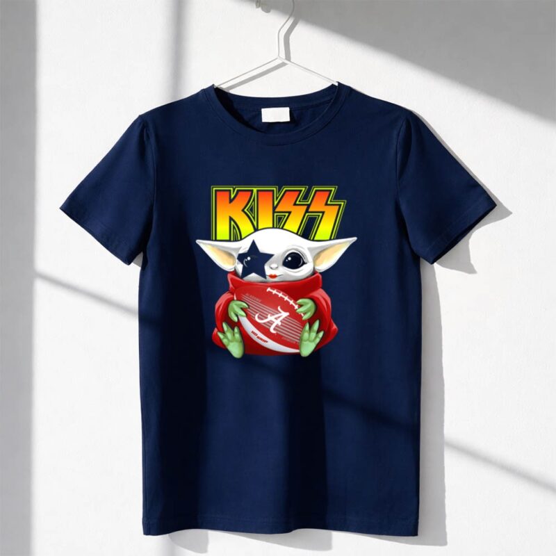 KISS Paul Stanley Baby Yoda Alabama Crimson Tide Football 1 T Shirt