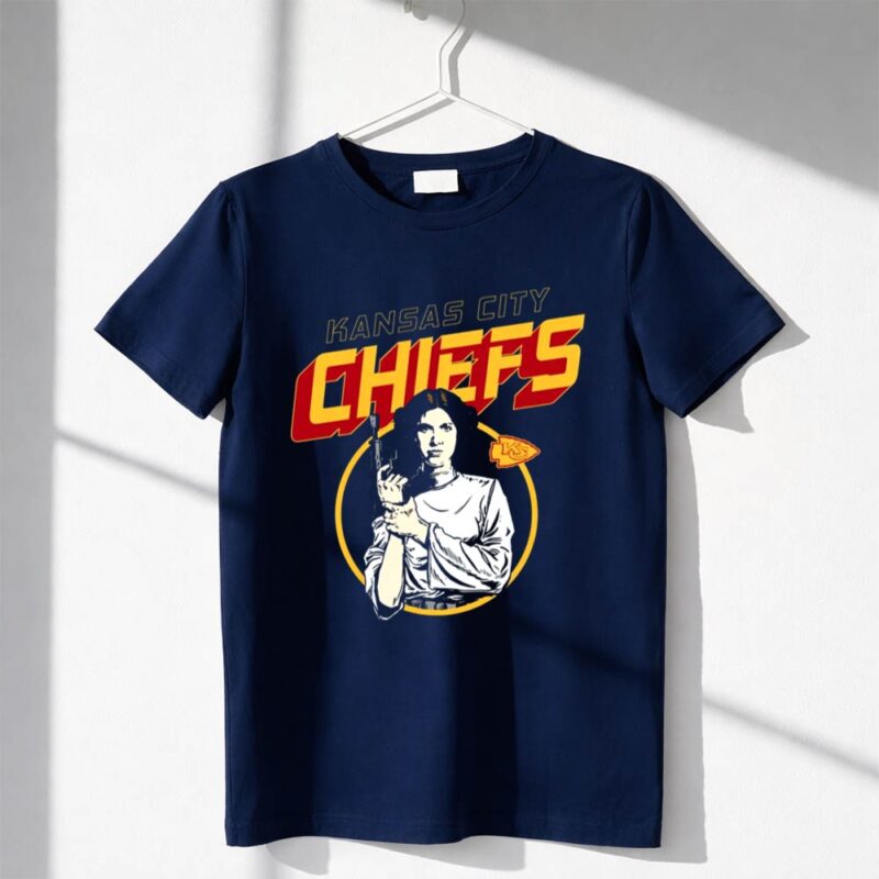 Kansas City Chiefs Princess Leia Star Wars 1 T Shirt