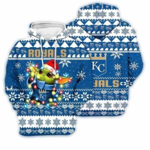 Kansas City Royals Baby Yoda Star Wars Sports Football American Christmas 3D Hoodie 1.jpg