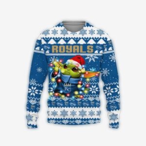 Kansas City Royals Baby Yoda Star Wars Ugly Christmas Sweater 1.jpg