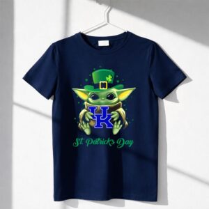 Kentucky Wildcats Baby Yoda St Patrick's Day Shirt