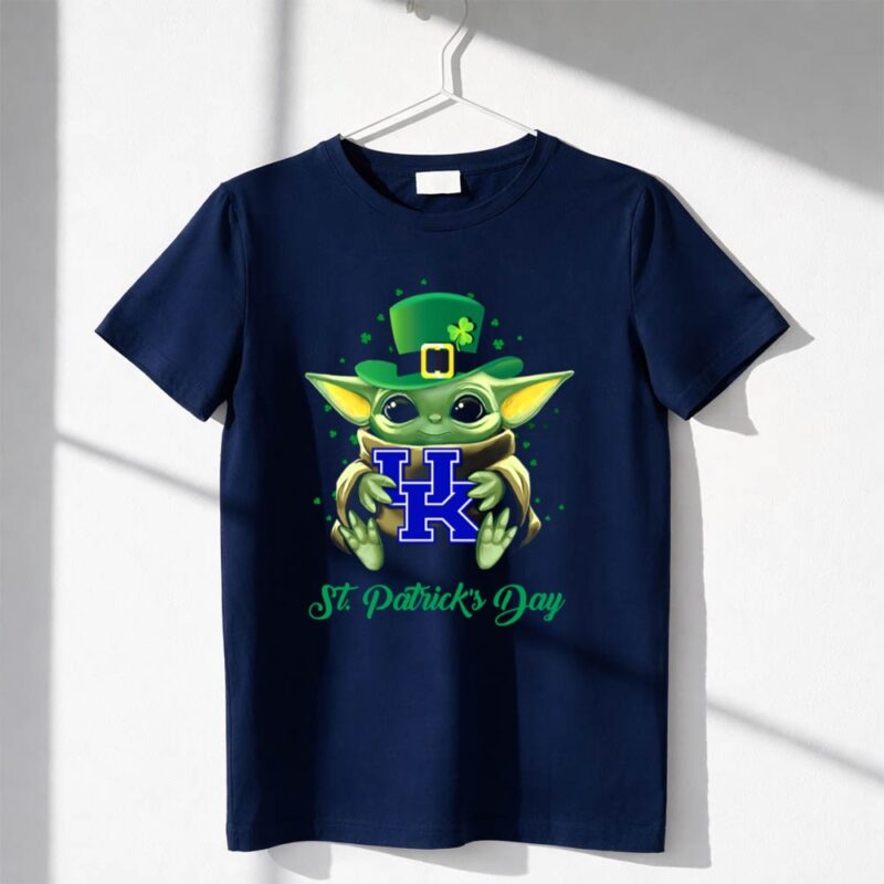 Kentucky Wildcats Baby Yoda St Patricks Day 1 T Shirt