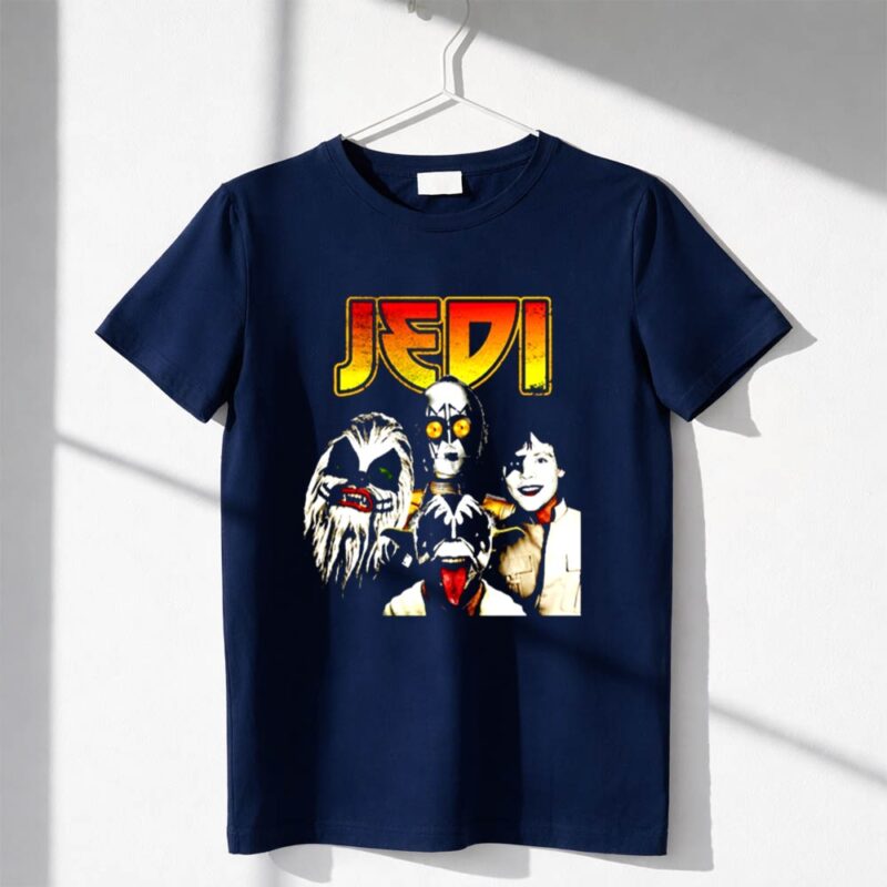 Kiss Jedi Chewbacca Yoda and C 3PO Star Wars 1 T Shirt