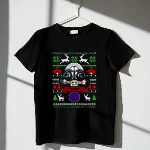 LSU Tigers Darth Vader Baby Yoda Star Wars Christmas 1 T Shirt.jpg