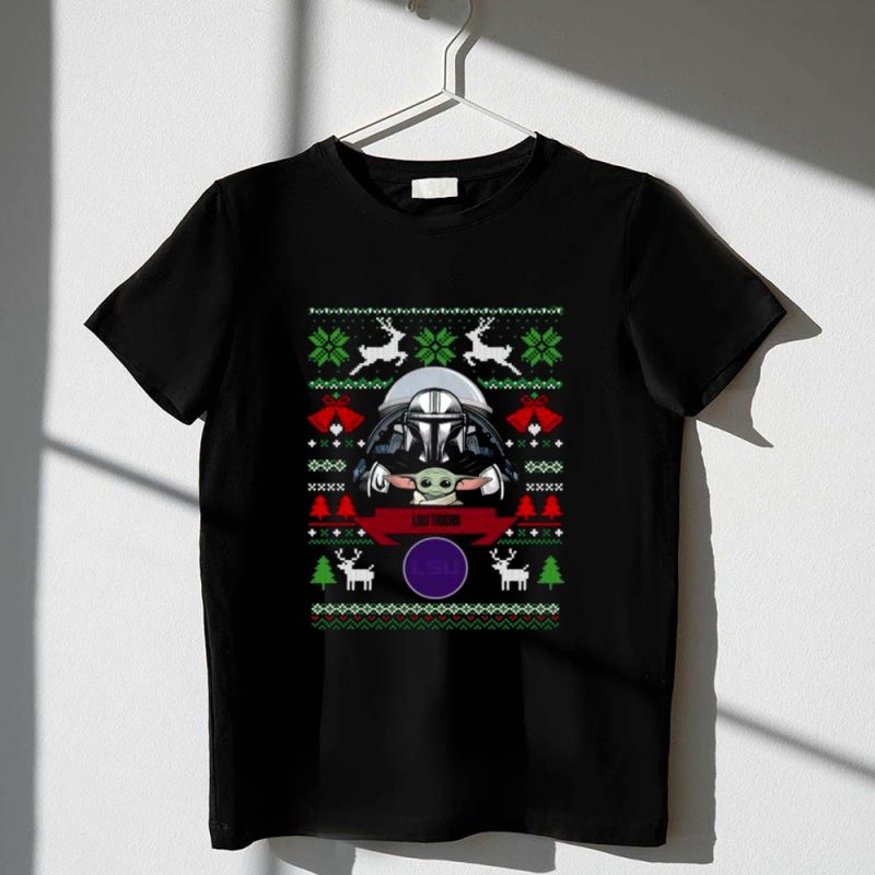 LSU Tigers Darth Vader Baby Yoda Star Wars Christmas 1 T Shirt.jpg