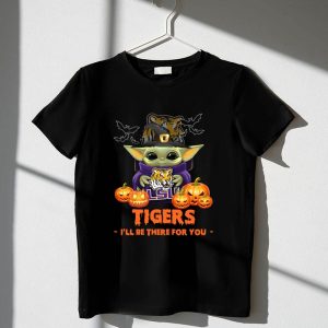 LSU Tigers Halloween Baby Yoda Ill Be There for You 1 T Shirt.jpg