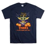 LSU Tigers Halloween Baby Yoda Ill Be There for You 9 T Shirt.jpg