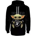 Las Vegas Raiders Baby Yoda Hug Logo AOP Hoodie 2.jpg