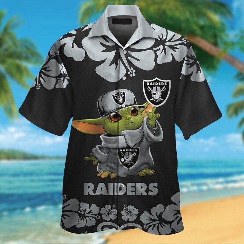 Las Vegas Raiders Baby Yoda Summer Hawaiian Shirt 1.jpg