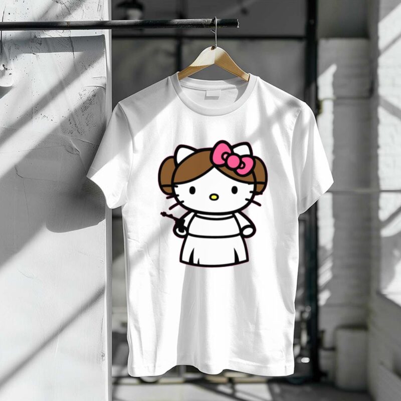 Leia Organa Hello Kitty Star Wars 1 T Shirt.jpg
