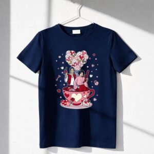 Leia & Han Solo Heart Balloon Coffee Valentine's Day Shirt
