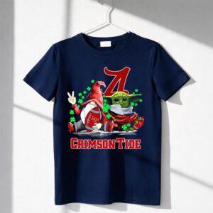 Leprechauns Gnomes Baby Yoda Alabama Crimson Tide Football Shirt