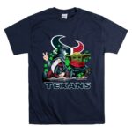 Leprechauns-Gnomes-Baby-Yoda-Houston-Texans-Football-Clover-9-T-Shirt