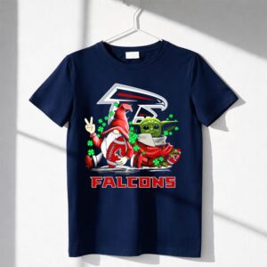 Leprechauns Gnomes Baby Yoda Hug Atlanta Falcons Shamrock Football Shirt