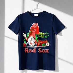 Leprechauns Gnomes Baby Yoda Red Sox Boston Baseball Shirt