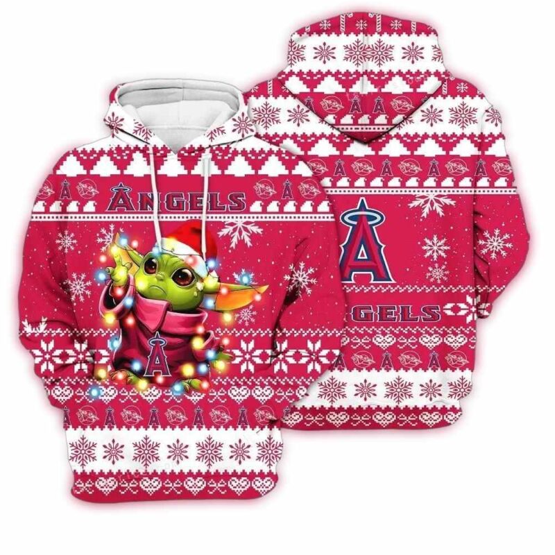 Los Angeles Angels Baby Yoda Star Wars Sports Football American Christmas 3D Hoodie 1.jpg