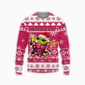 Los Angeles Angels Baby Yoda Star Wars Ugly Christmas Sweater 1.jpg