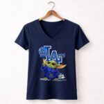 Los Angeles Dodgers Baseball Star Wars Baby Yoda 2021 9 Womens V Neck.jpg