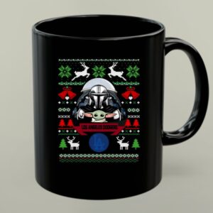 Los Angeles Dodgers Darth Vader Baby Yoda Star Wars Christmas 1 mug 1.jpg
