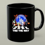 Los Angeles Dodgers Yoda Boba Fett Darth Vader This The Way Halloween 1 mug 1.jpg