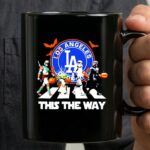 Los Angeles Dodgers Yoda Boba Fett Darth Vader This The Way Halloween 3 mug 1.jpg