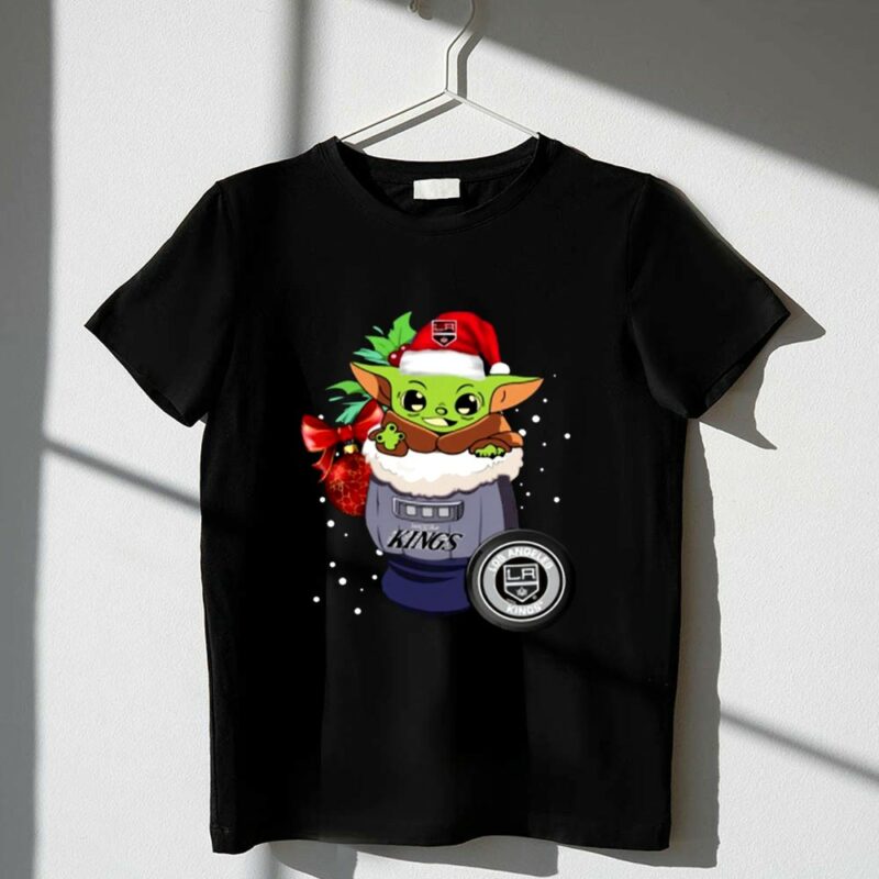 Los Angeles Kings Christmas Baby Yoda Star Wars Funny 1 T Shirt.jpg