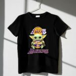 Los Angeles Lakers Baby Yoda Basketball Fan 1 T Shirt.jpg