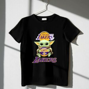 Los Angeles Lakers Baby Yoda Basketball Fan 1 T Shirt.jpg
