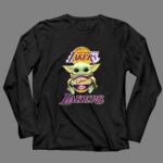 Los Angeles Lakers Baby Yoda Basketball Fan 4 Long Sleeves.jpg