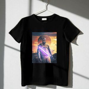 Los Angeles Lakers Lebron James Lightsaber Star Wars 1 T Shirt.jpg