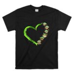 Love Heart Shape Grogu Mandalorian Cute Green Jedi T Shirt 6.jpg