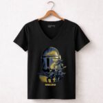 Mandalorian Manda6 Grogu Helmet Star Wars Characters 7 Womens V Neck.jpg