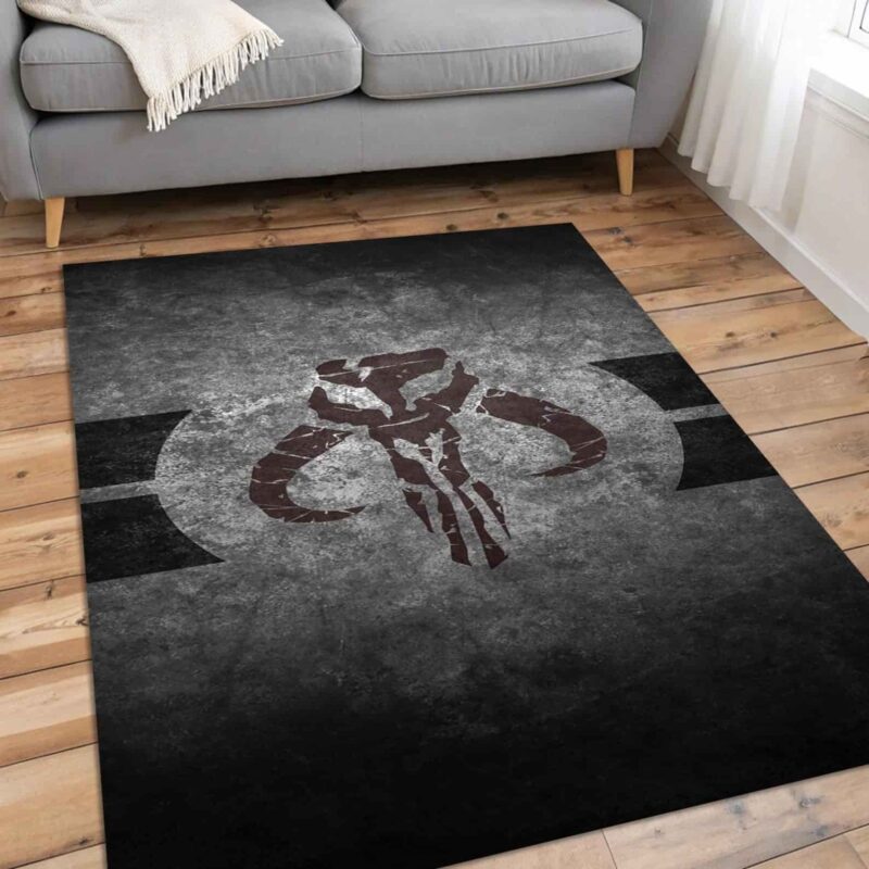 Mandalorian Mythosaur Skull Rectangle Rug 1.jpg