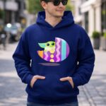 Mandalorian The Child Baby Yoda Pastel Zigzag Easter Egg 2 Hoodie.jpg